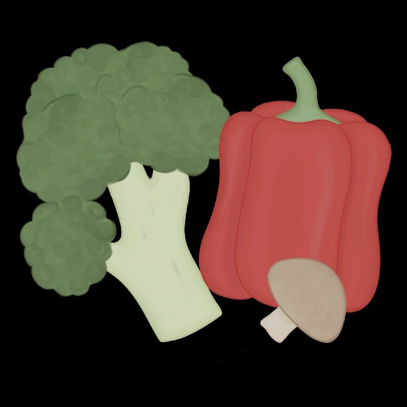 Vegetable Trio Broccoli Pepper Mushroom