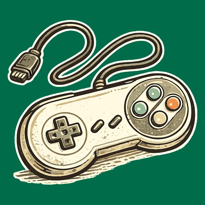 Retro Game Controller Graphics