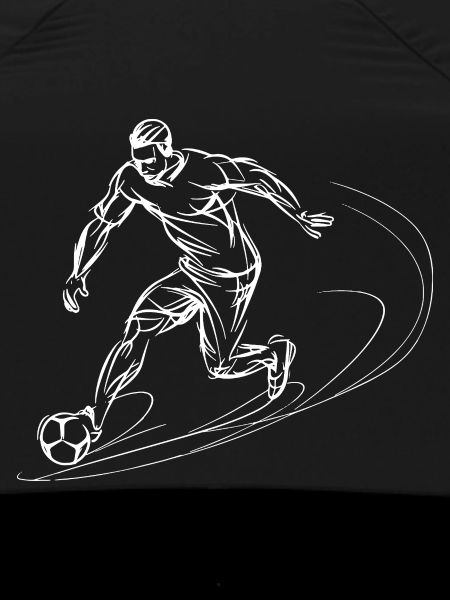 Soccer Player Line Art