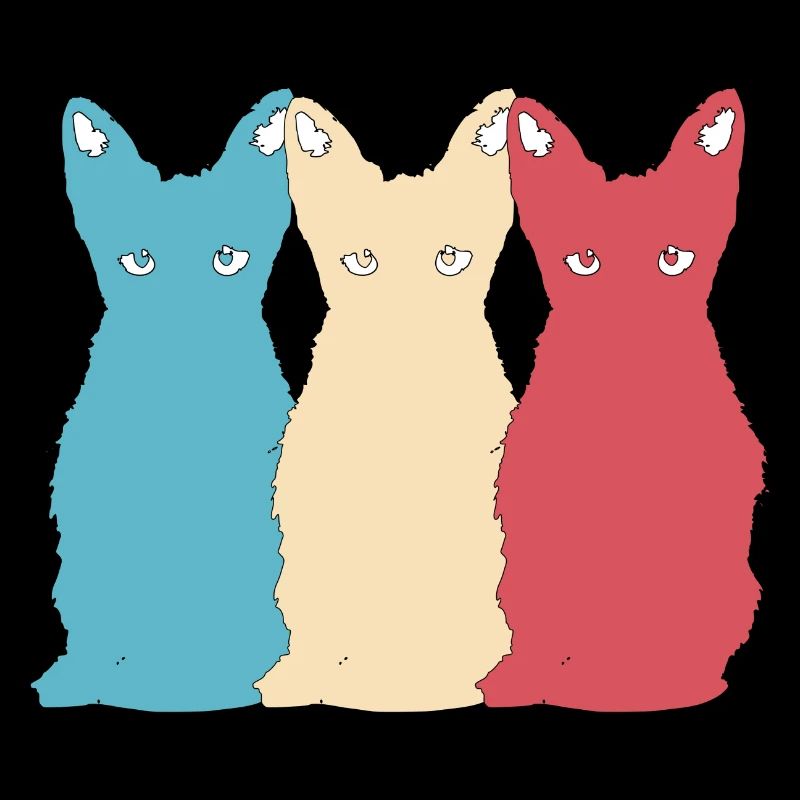 Cat Vector Animal Pet Kitten retro Design