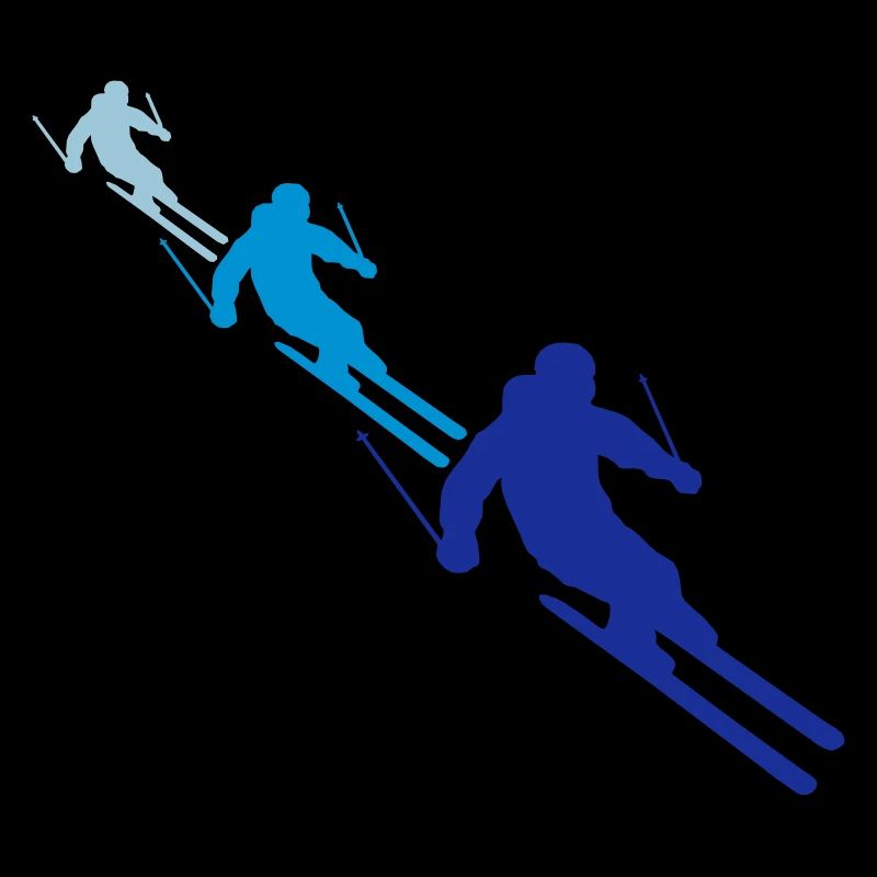 team pattern crew 3 many friends rowing ski