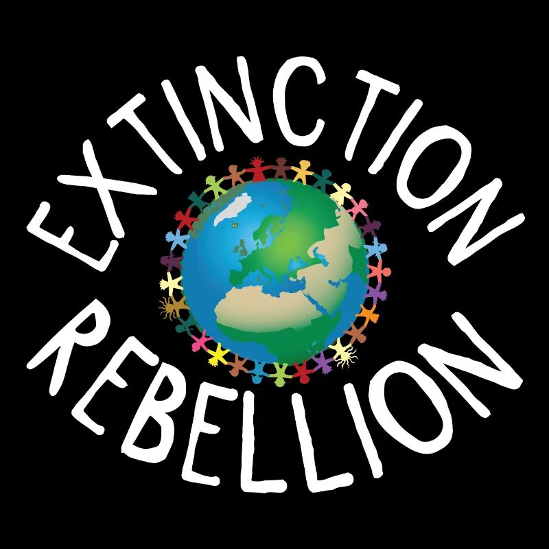 Extinction Rebellion Collier Humain Blanc