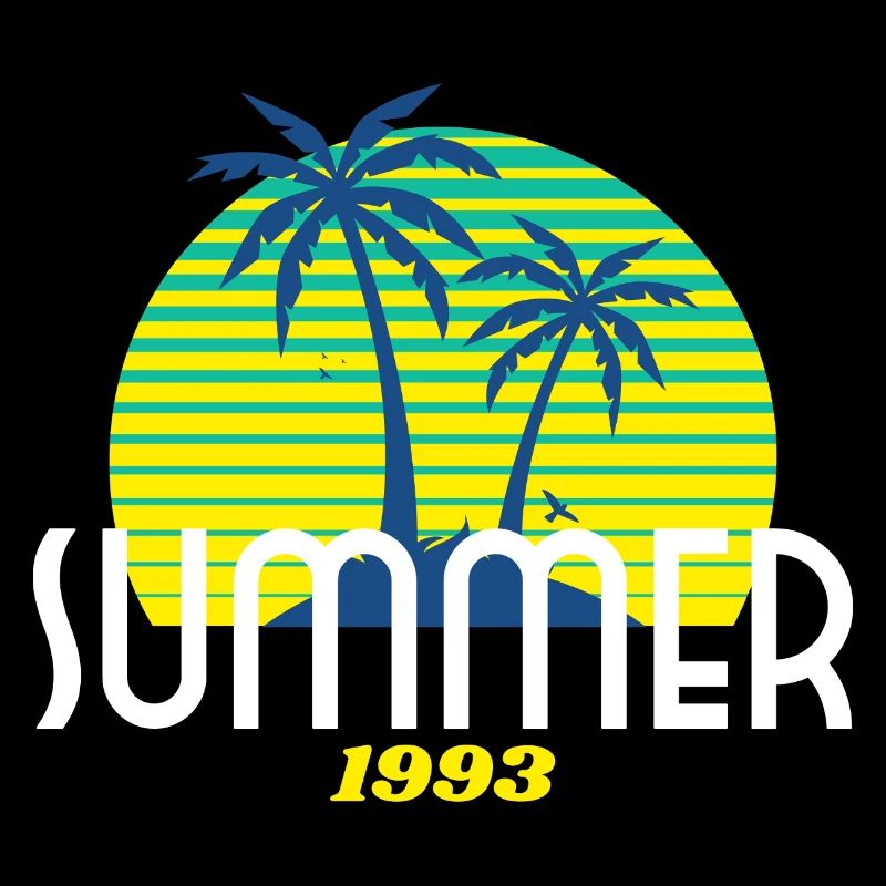 Tropical Palm Tree & Sunset Design
