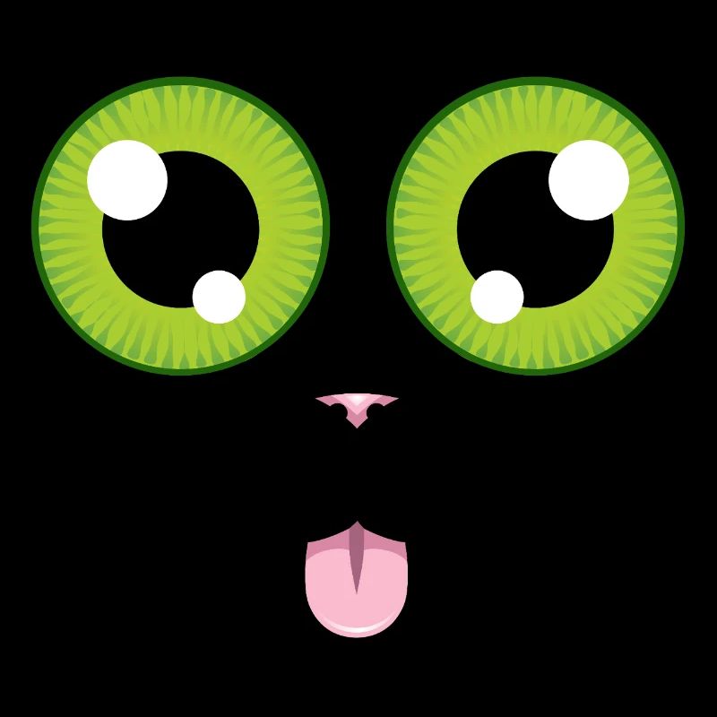 Le chat tire la langue