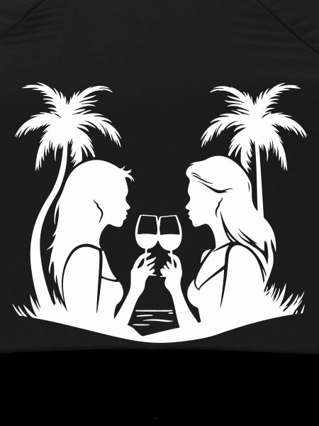 Women's Dinner Party Silhouette