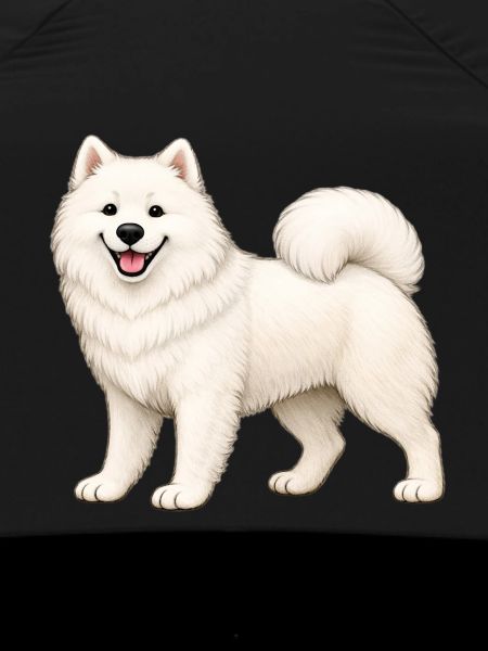 White Furry Samoyed