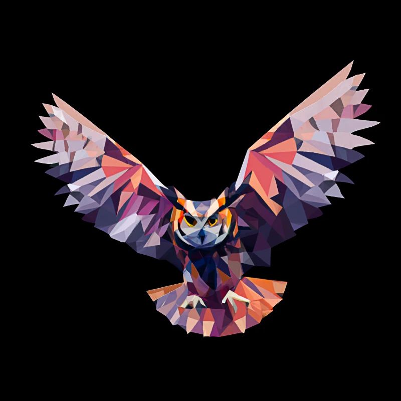 GEOMETRISCHE EULE, ABSTRAKTE EULENKUNST