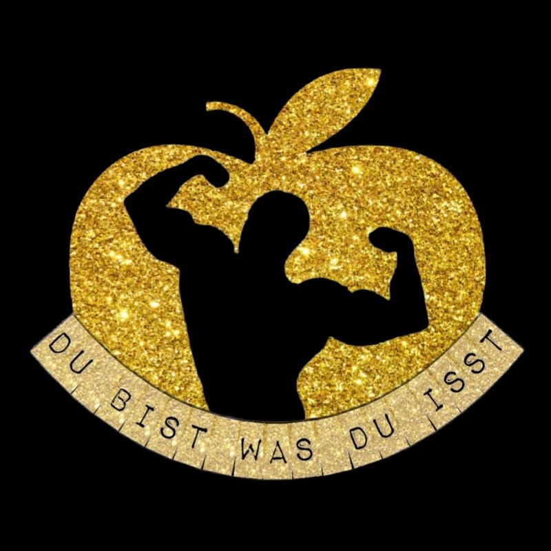 Du bist was du isst Gold Mann