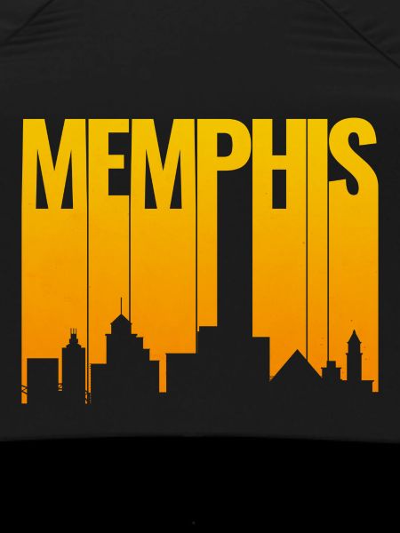 Memphis Skyline Gold Gradient