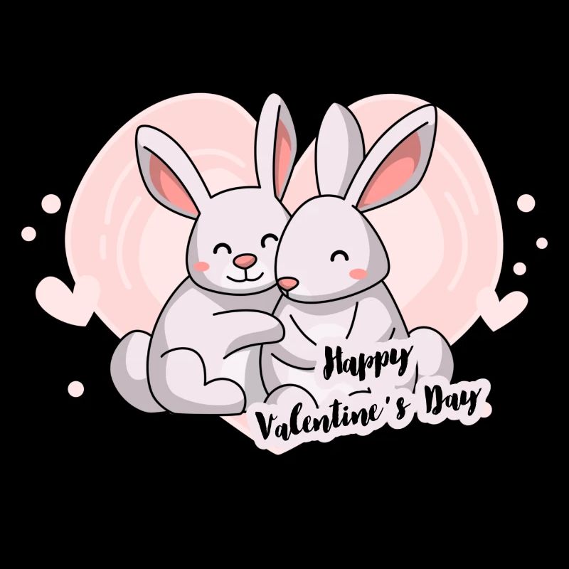 Valentinstag Herz Hasen