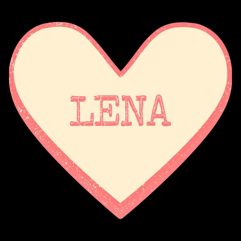 Lena Last name First name pink sugar heart