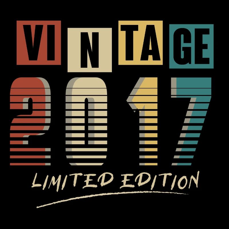 2017 Vintage 2017 né en 2017 anniversaire. Année 2