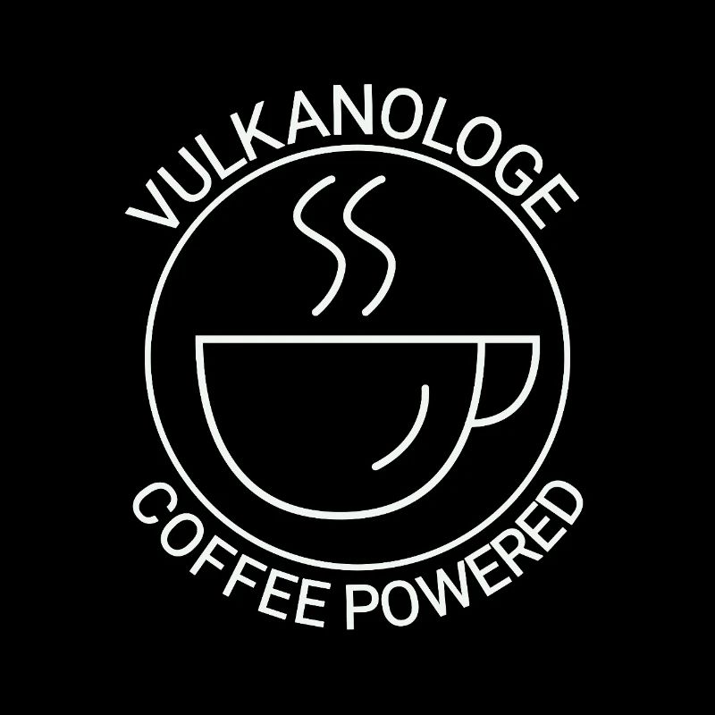 Vulkanologe Coffee Powered Vulkanologie