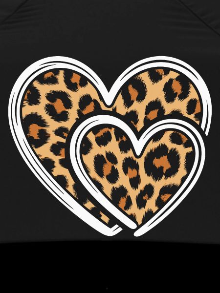 Heart with leopard print