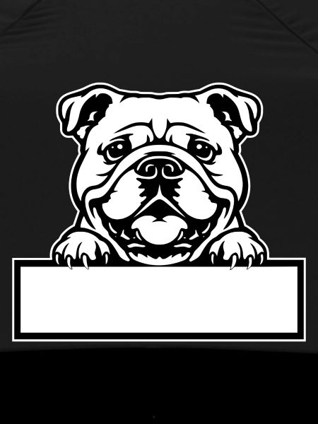 Bulldog Name Badge