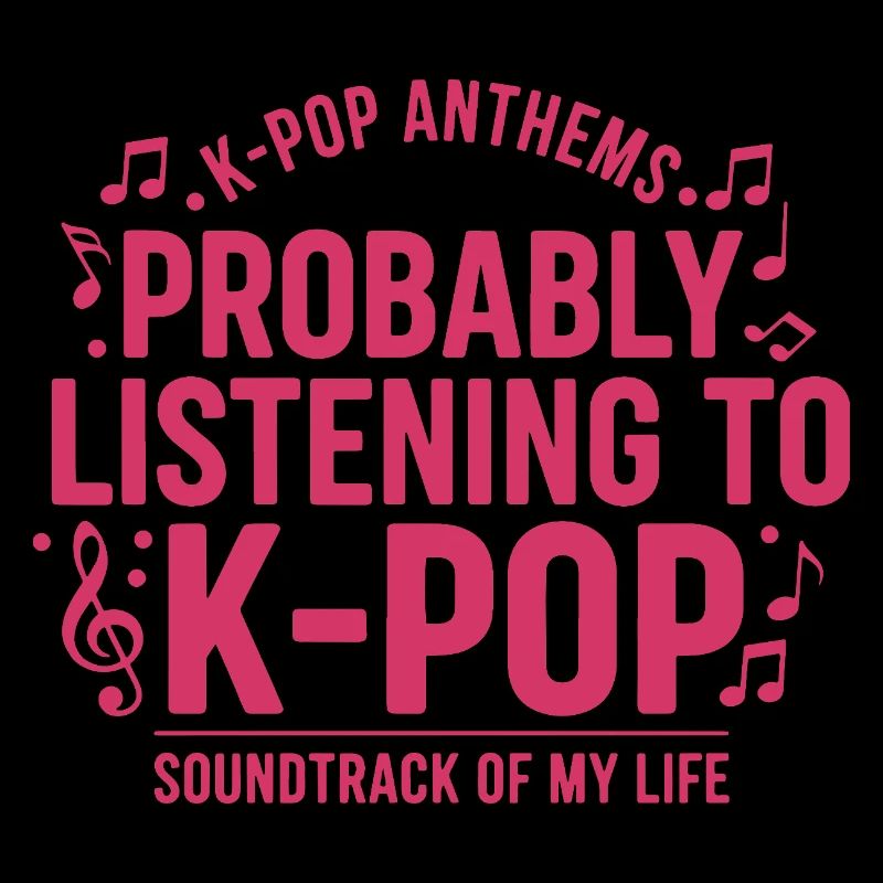 Probablement en train d’écouter la bande originale K-pop de ma vie