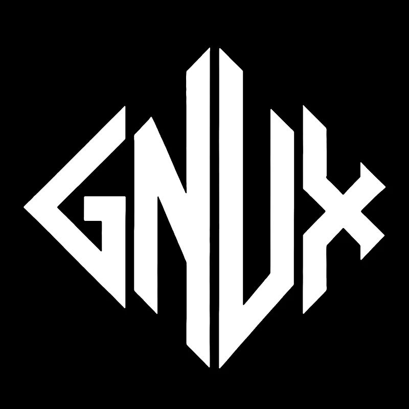 Géométrie du monogramme Gnux