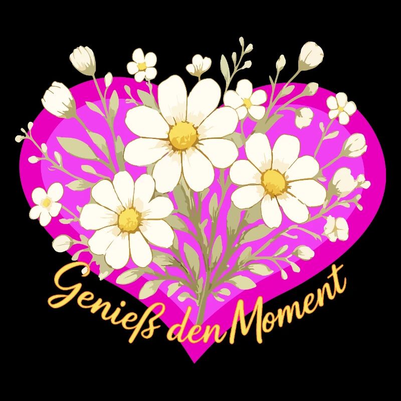 Genieß den Moment Blütenherz
