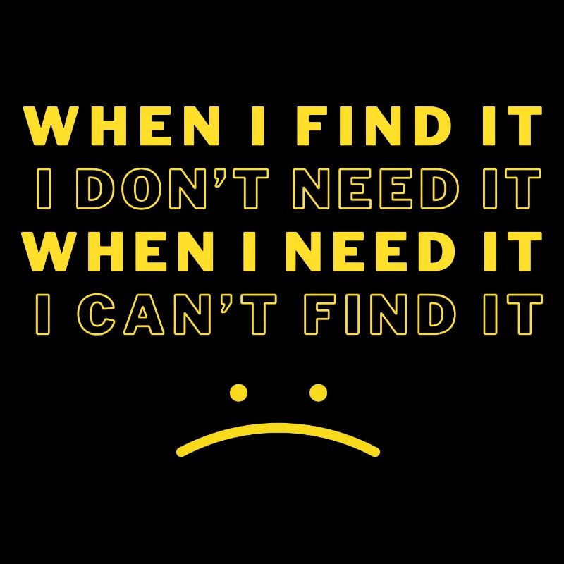 When i Find it