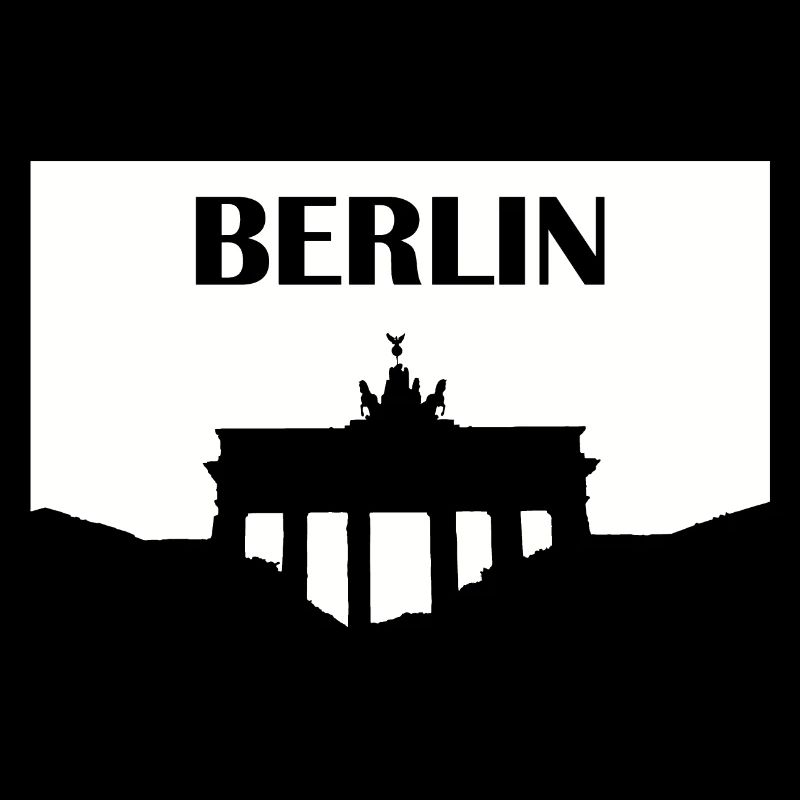 Berlin Brandenburg Gate white