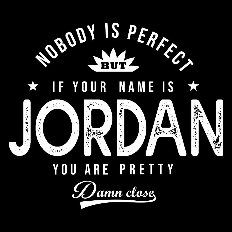 Jordan personalized gift shirt first name jordan