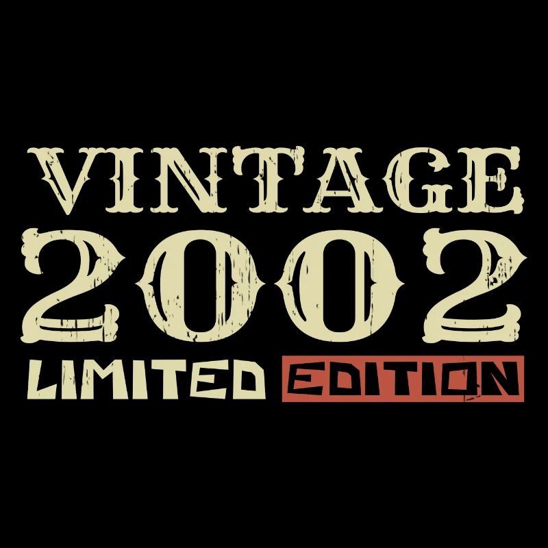 2002 Vintage :22e Anniversaire Cadeau Rétro Unique