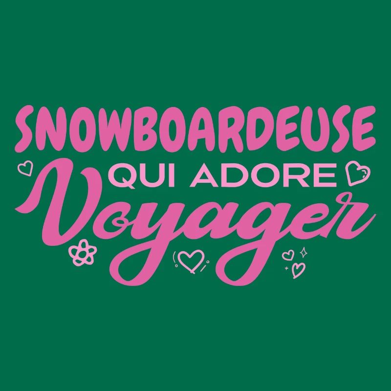 Snowboardeuse globe-trotteuse passionnée de voyage
