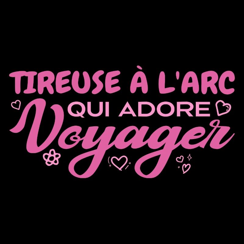 Tireuse à l'arc globe-trotteuse passionnée voyage