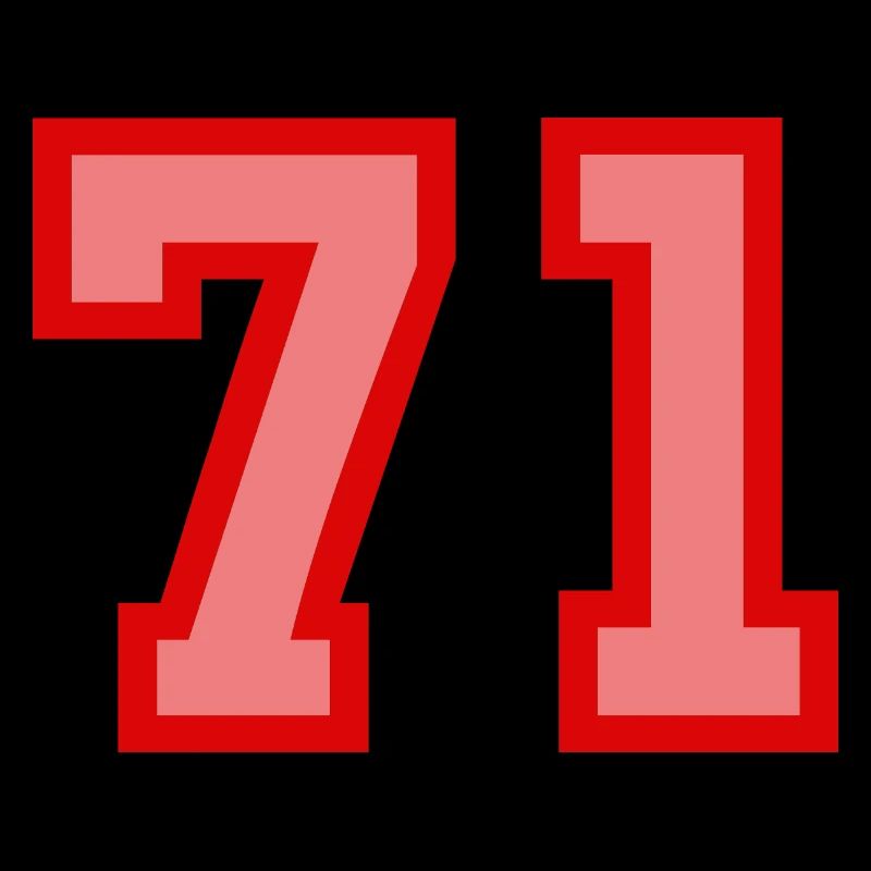 Cool Retro Retrostyle Jersey Number Back Number