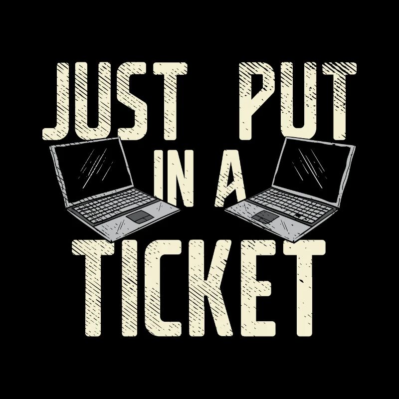 Mettez simplement un ticket pour le service d'assistance et le support technique