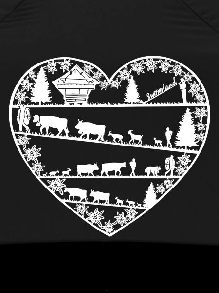 Heart with alpine lift white