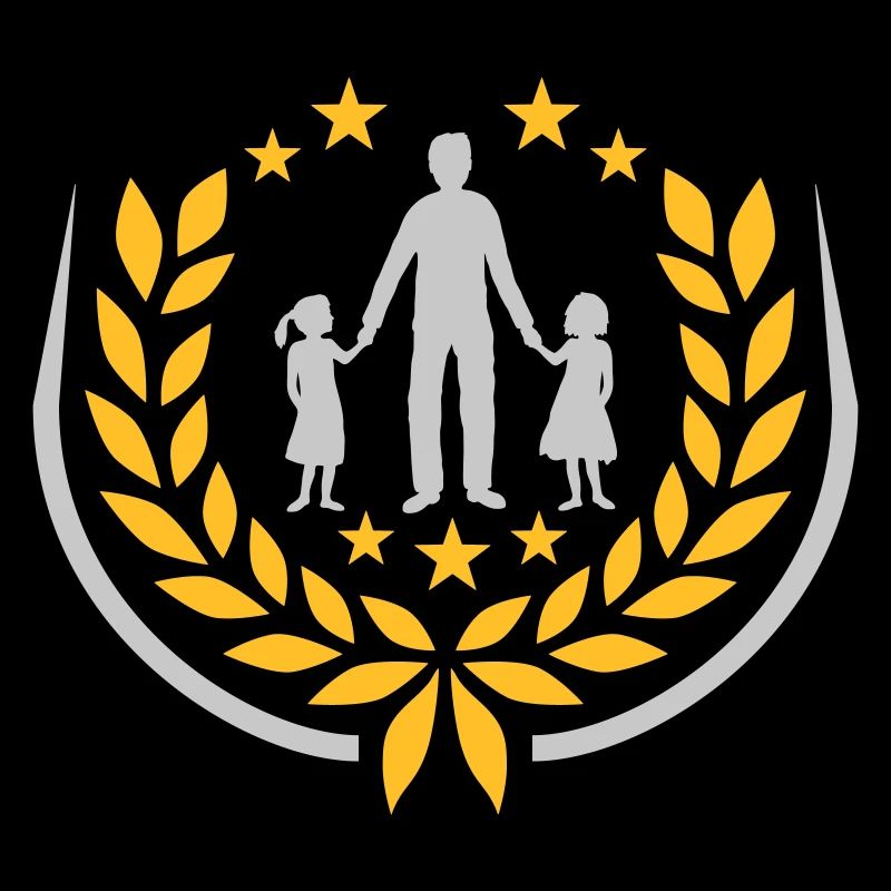 Laurel wreath father 2 daughters