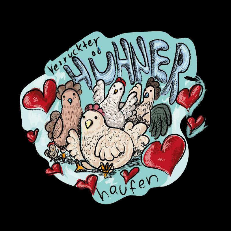 Verrückter Hühnerhaufen