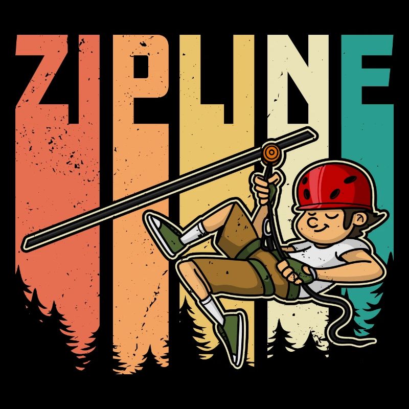 Zipliner Ziplining Zip Line Hobby Forest Mountains