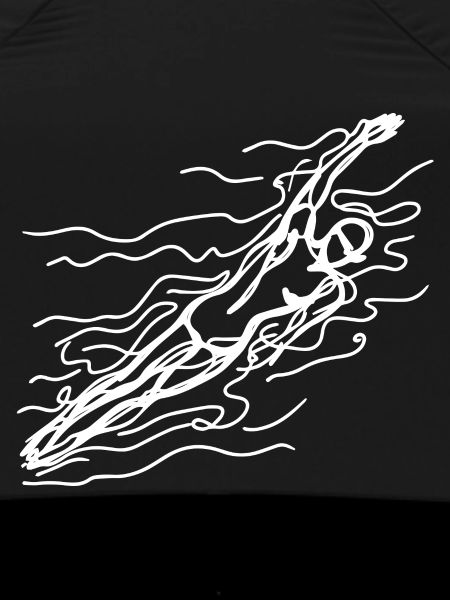 Competitive swimmer sketch