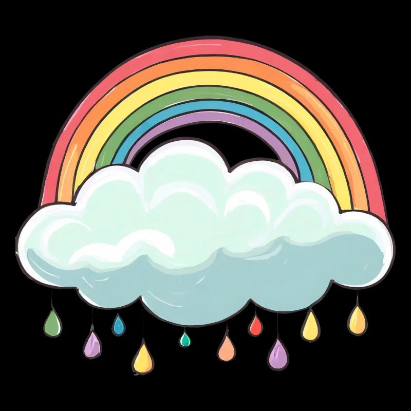 Cloud with rainbow