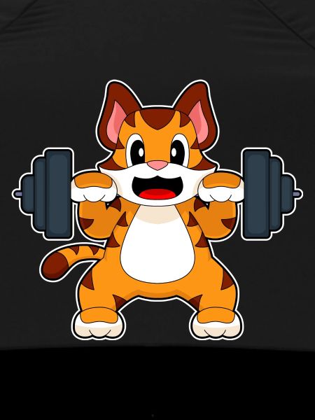 Tiger Bodybuilder Barbell Bodybuilding