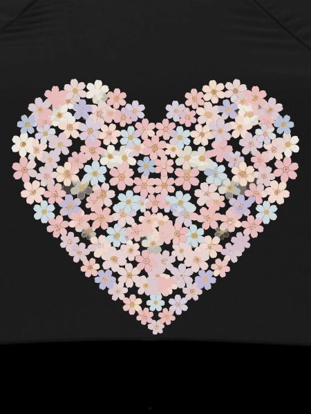 Pastellblumen Herzmotiv