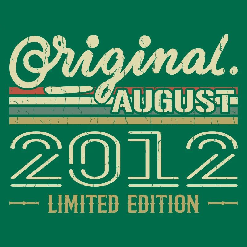 August 2012 Birthday August 2012 August 2012 Retro