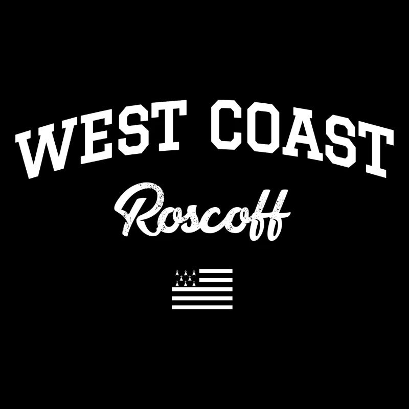 WESTKÜSTE Roscoff Bretonische Flagge