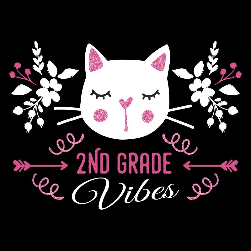 2nd grade | Grade Vibes Back to School Cute Cat