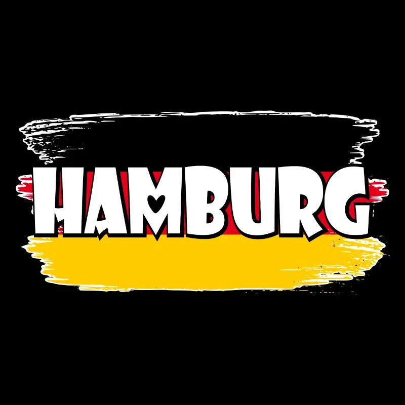 Drapeau de Hambourg, Allemagne