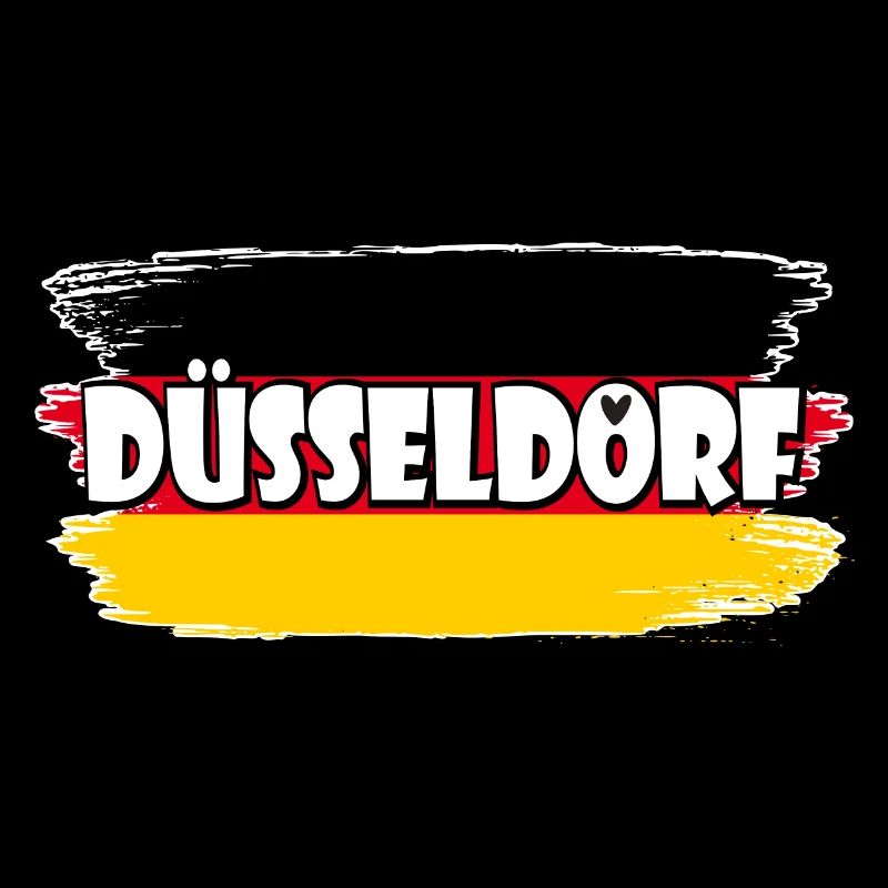 Düsseldorf Deutschland Flagge