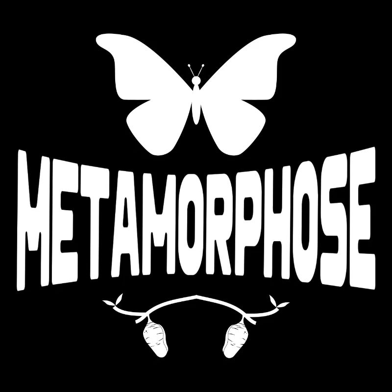 butterfly, chrysalis, metamorphosis, caterpillar