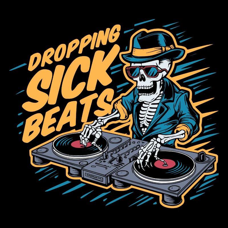 Dropping sick beats