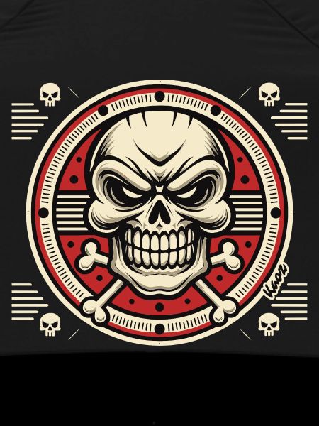 Skull Emblem with Crossed Bones