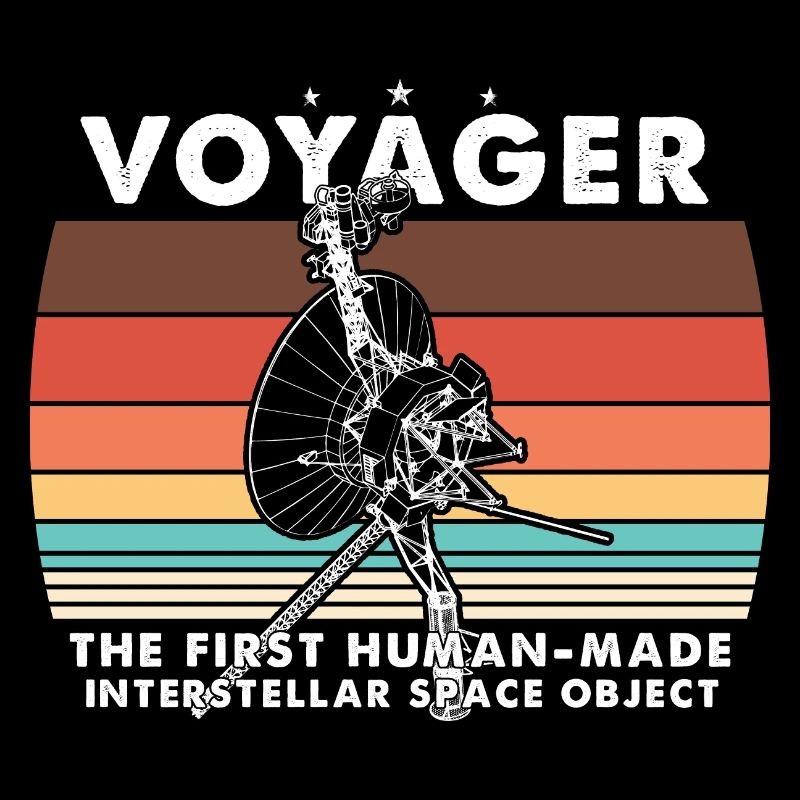 Mission de sonde spatiale rétro Voyager 1977