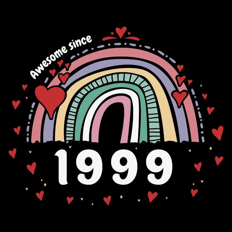 Cute Rainbow Awesome 1999 - 24. Geburtstag mit