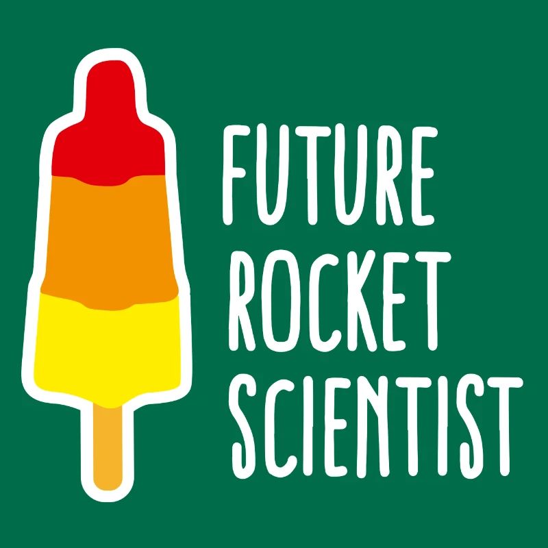 Future rocket scientist Eis Abschluss Rakete