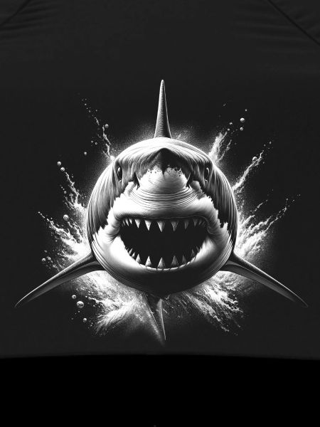 Cool shark with water splashes